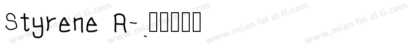 Styrene A字体转换